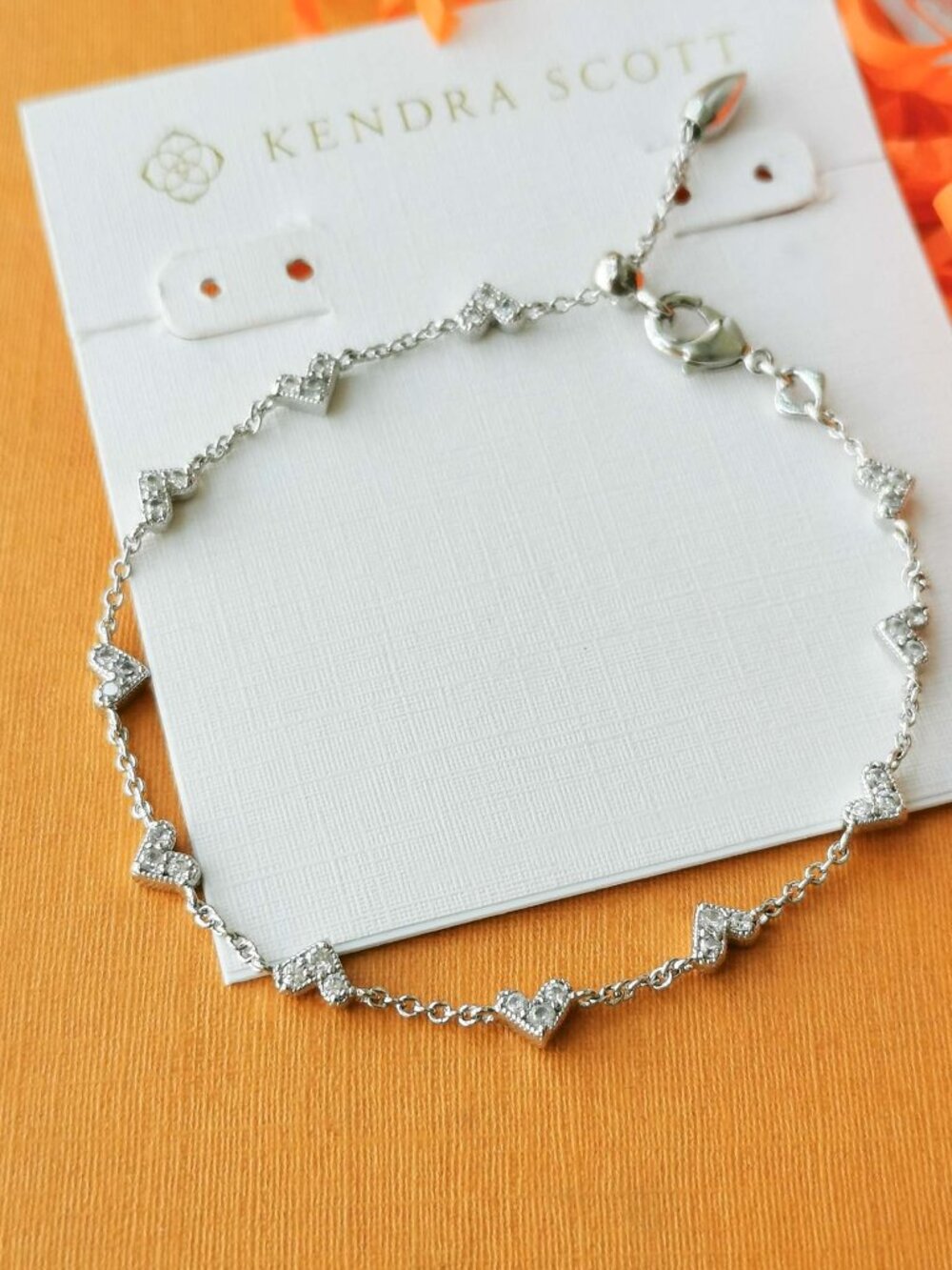Authentic Kendra Scott Haven Heart Chain Bracelet
